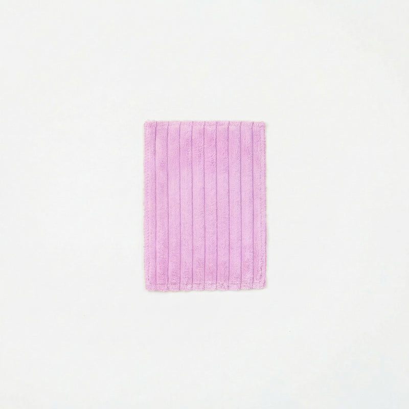 Candyfloss pink TEDDY fabric swatch. Shows the textured wide-wale corduroy material used for modular sofa covers
